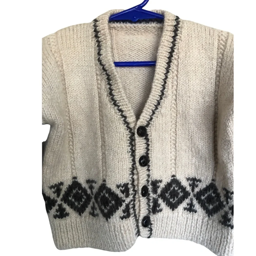 Cozy Toddler Tan/Brown Knit Cardigan 18M